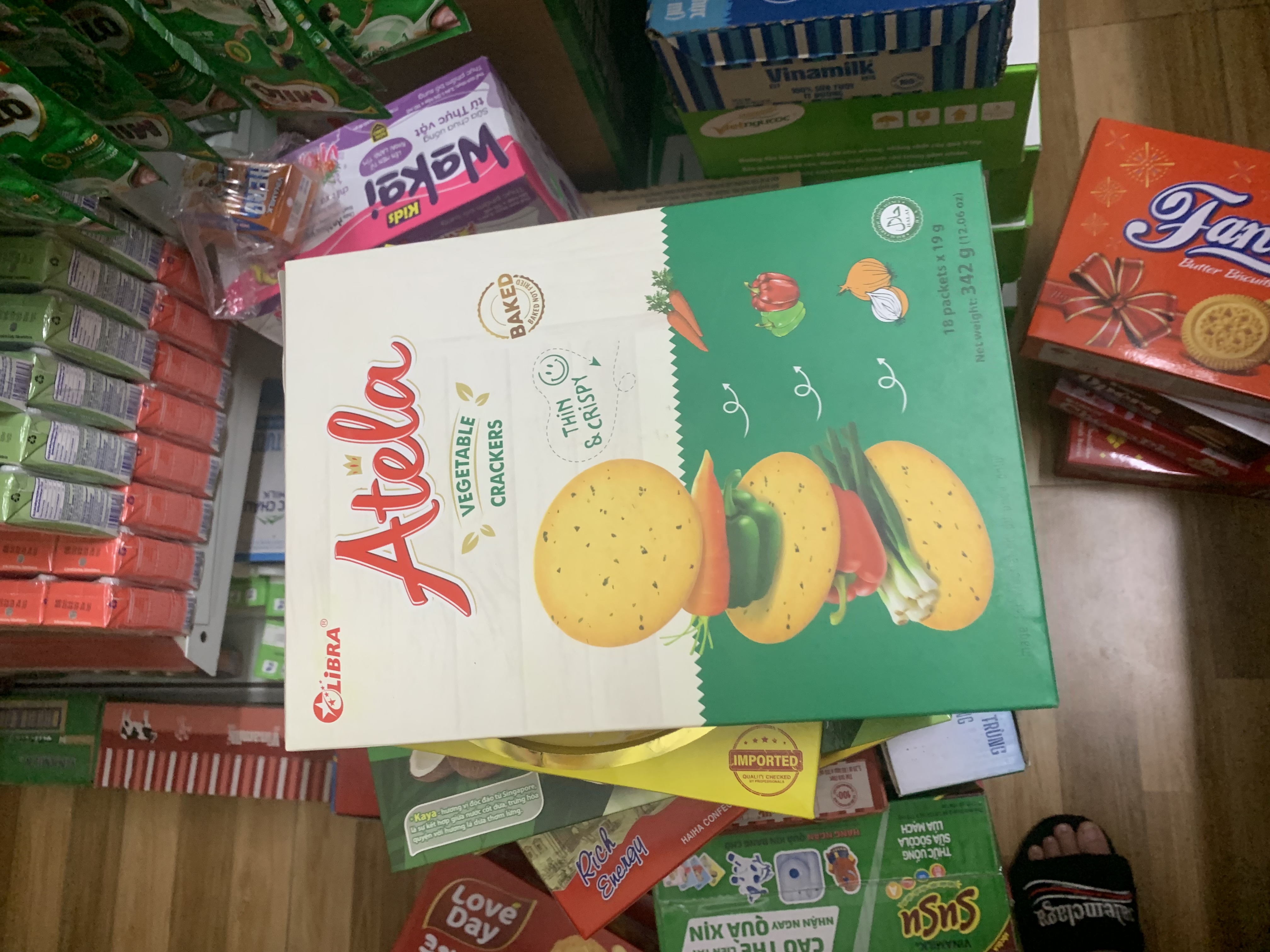 bánh quy vị rau củ quả Atela