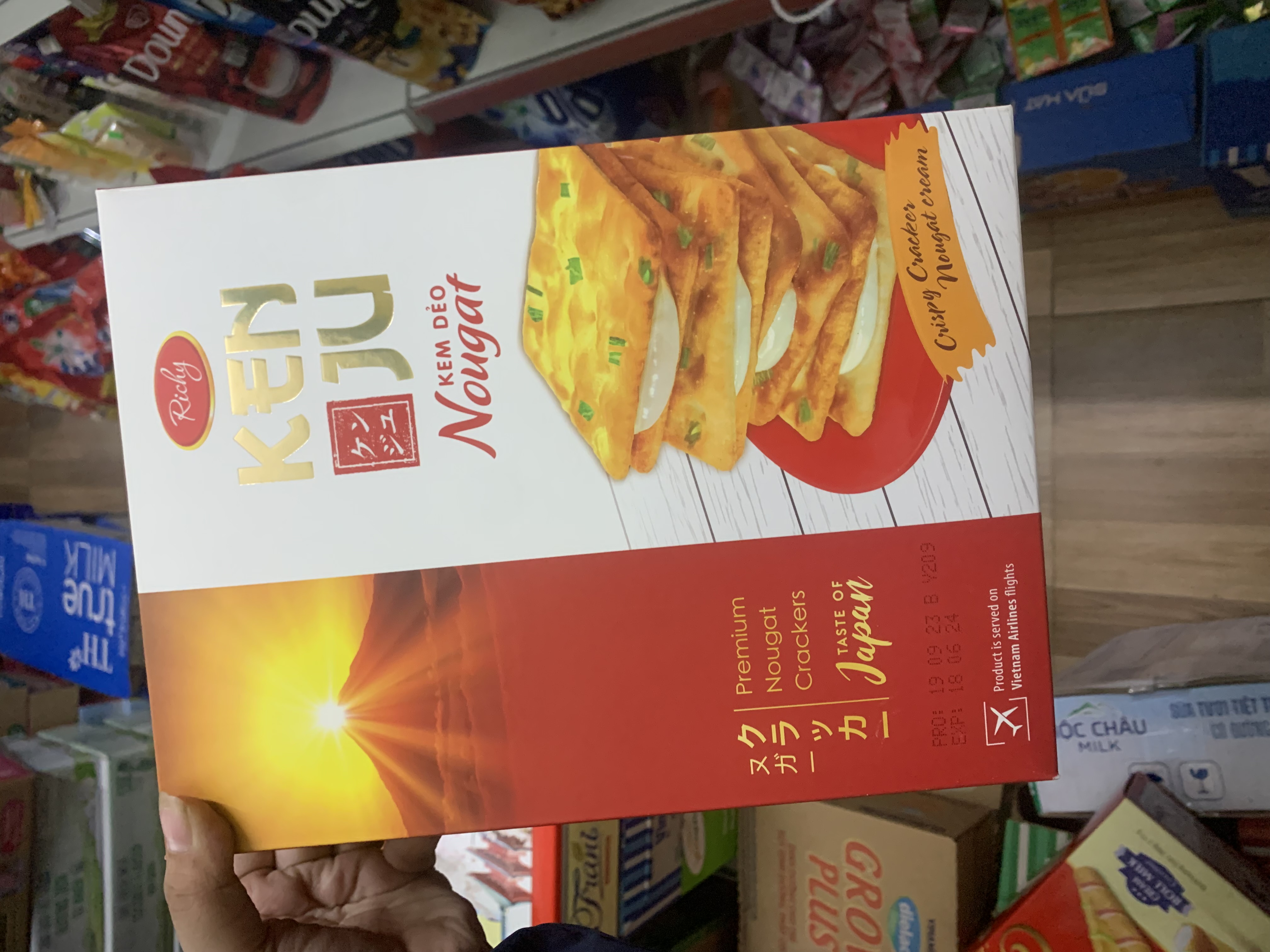 bánh quy kem dẻo bị hành