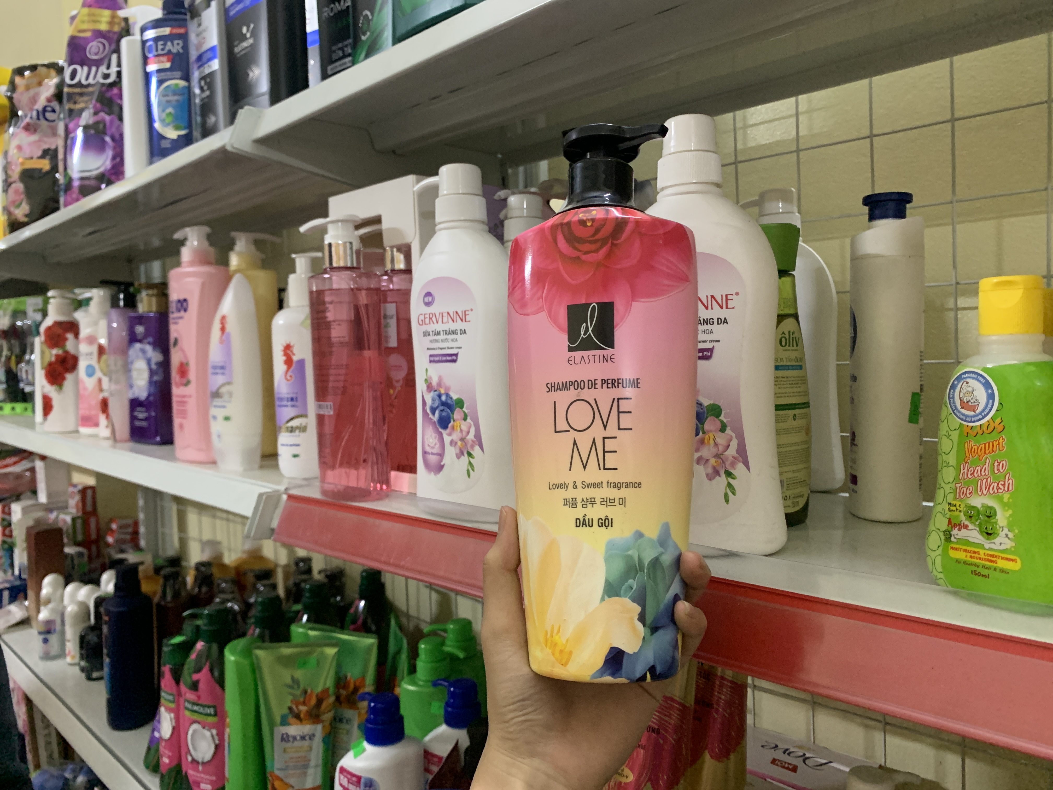 Đâu gội elastine shampoode hồng 